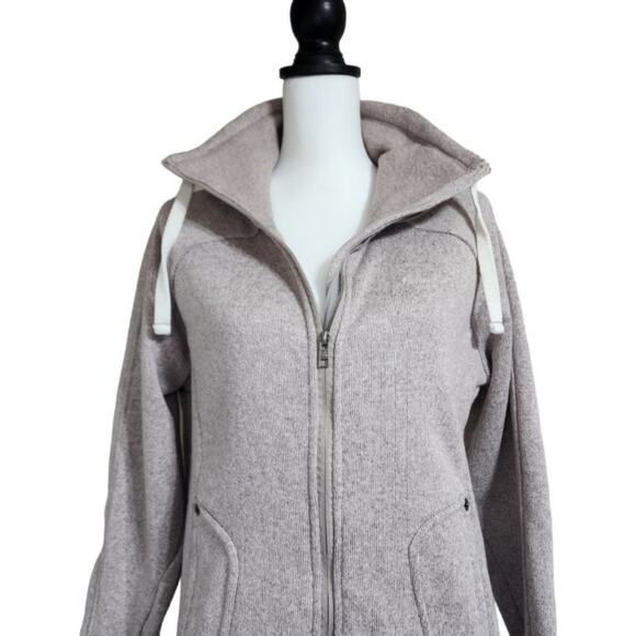 AVALANCHE Women’s Full Zip Knit Jacket Oatmeal Size L - Picture 2 of 10